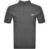 FRED PERRY FRED PERRY BUTTON DOWN POLO T SHIRT GREY,138791