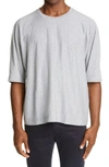 Issey Miyake Gray Release-t Basic T-shirt In Grey