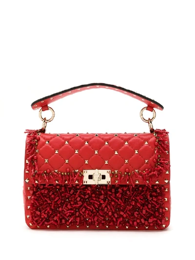 Valentino Garavani 'rockstud' Handtasche In Red
