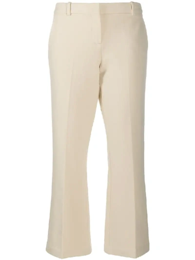 Circolo 1901 Cropped Tailored Trousers In Neutrals