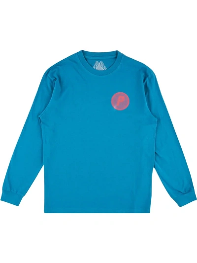 Palace Pircular Long-sleeve T-shirt In Blue