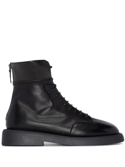 Marsèll Lace-up Ankle Boots In Black