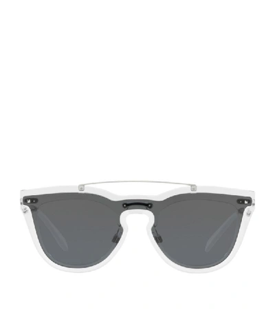 Valentino Square Nylon Sunglasses In Grey
