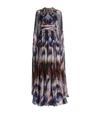ZUHAIR MURAD LONEY CAPE PRINTED GOWN,15709539