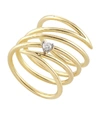 HSTERN HSTERN YELLOW GOLD AND DIAMOND GEOMETRIC GOLD RING,15066136