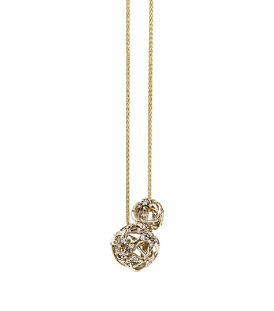Hstern Noble Gold And Diamond Copernicus Pendant Necklace