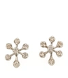HSTERN HSTERN NOBLE GOLD AND DIAMOND SNOW FLAKE EARRINGS,15462971