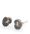 HSTERN HSTERN ROSE GOLD AND DIAMOND ANCIENT AMERICA EARRINGS,15463606