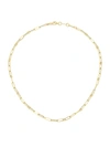 ROBERTO COIN WOMEN'S 18K YELLOW GOLD PAPERCLIP CHAIN NECKLACE, 19",400012530741