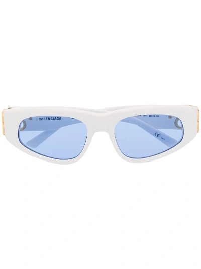 Balenciaga Women's Dynasty Cat-eye Acetate Sunglasses In White