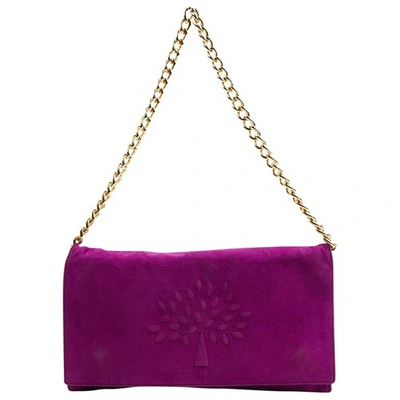 Pre-owned Mulberry Purple Suede Clutch Bags
