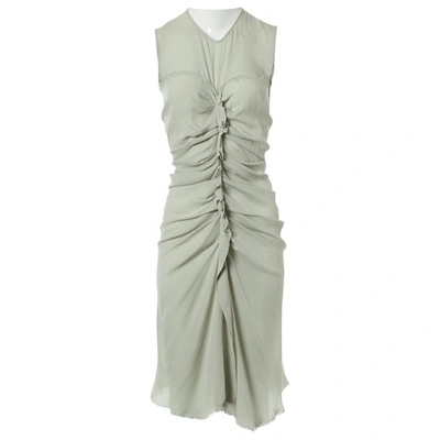 Pre-owned Isabel Marant Green Silk Dress