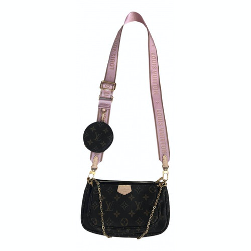 Pre-Owned Louis Vuitton Multi Pochette Accessoires Pink Cloth Handbag | ModeSens