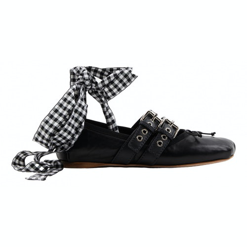 miu miu black ballet flats