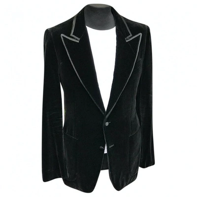 Pre-owned Saint Laurent Black Velvet Jacket