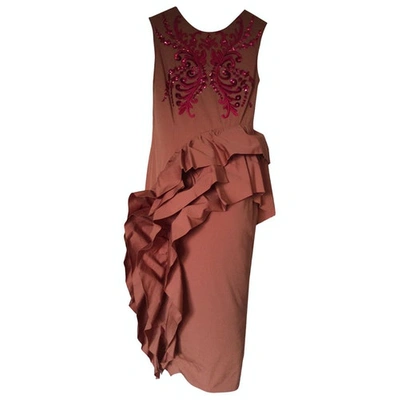 Pre-owned Dries Van Noten Pink Cotton Dress