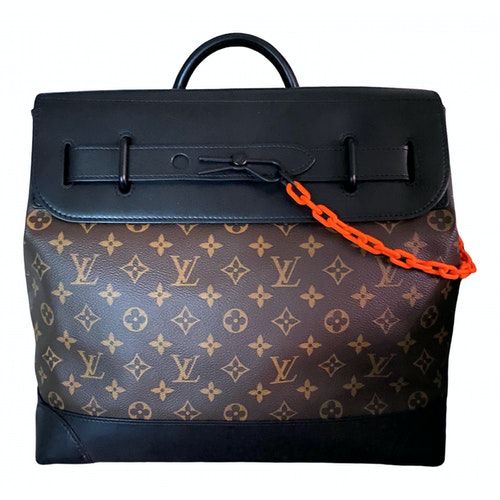 Pre-Owned Louis Vuitton Steamer Brown Cloth Bag | ModeSens