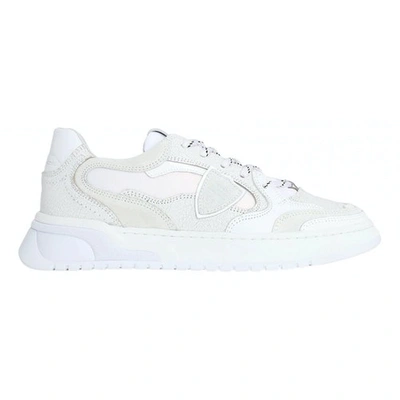 Pre-owned Philippe Model White Leather Trainers