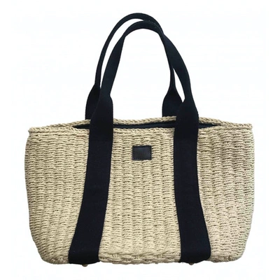 Pre-owned Claudie Pierlot Beige Wicker Handbag