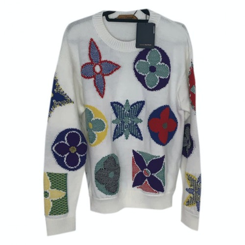 Pre-Owned Louis Vuitton White Wool Knitwear & Sweatshirts | ModeSens