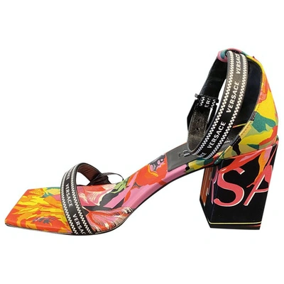 Pre-owned Versace Multicolour Leather Sandals