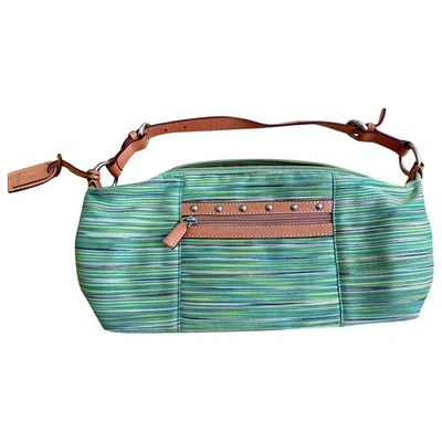 Pre-owned M Missoni Cloth Clutch Bag In Green