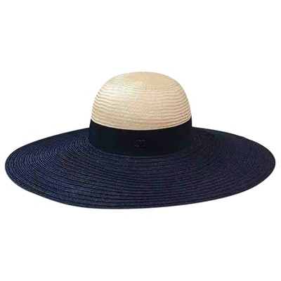 Pre-owned Chanel Black Wicker Hat