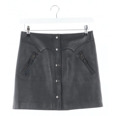 Pre-owned Coach Black Leather Skirt