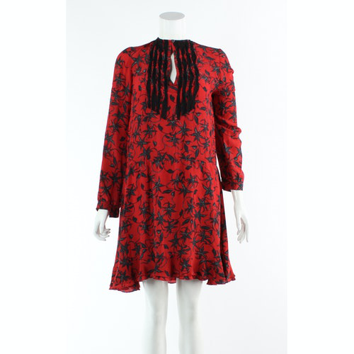Pre-Owned Zadig & Voltaire Red Silk Dress | ModeSens