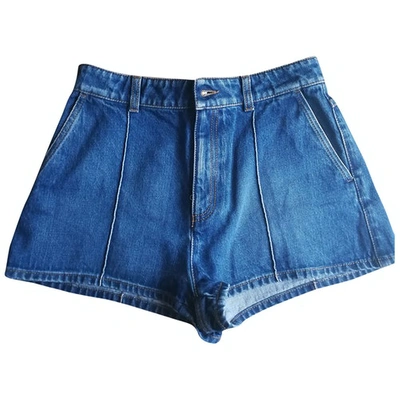 Pre-owned Alexander Mcqueen Blue Denim - Jeans Shorts