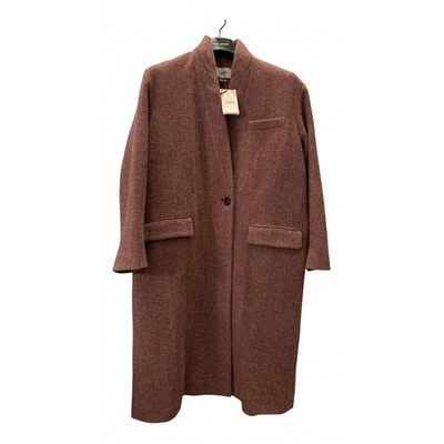 Pre-owned Isabel Marant Étoile Burgundy Wool Coat