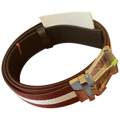 Pre-owned Bally Brown Leather Belt