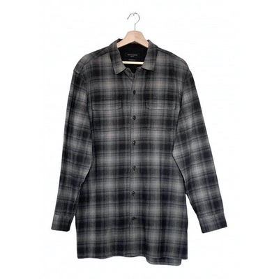 Pre-owned Allsaints Anthracite Cotton Shirts