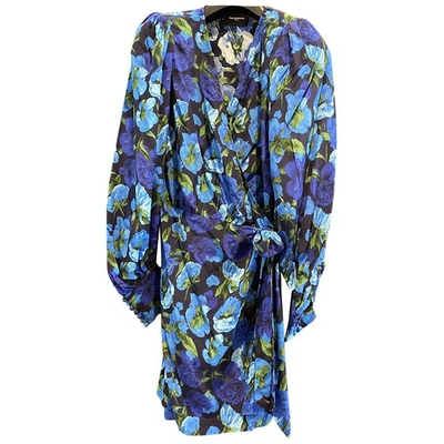 Pre-owned The Kooples Spring Summer 2020 Blue Silk Dress