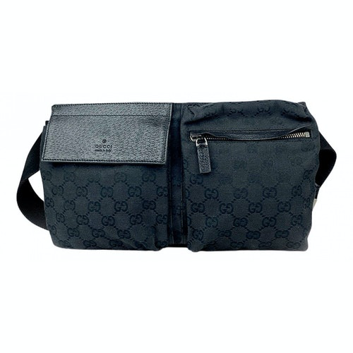 Pre-Owned Gucci Black Cloth Clutch Bag | ModeSens