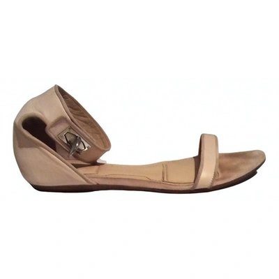 Pre-owned Givenchy Leather Sandal In Beige