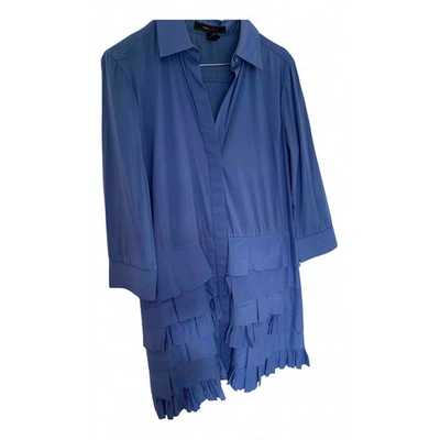 Pre-owned Bcbg Max Azria Blue Cotton Dress