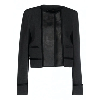 Pre-owned Alberta Ferretti Anthracite Wool Jacket