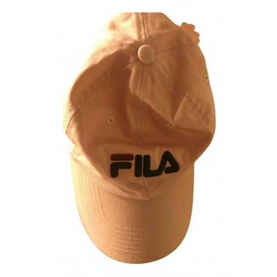 Pre-owned Fila Cap In Pink