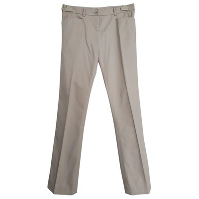 Pre-owned Miu Miu Straight Pants In Beige