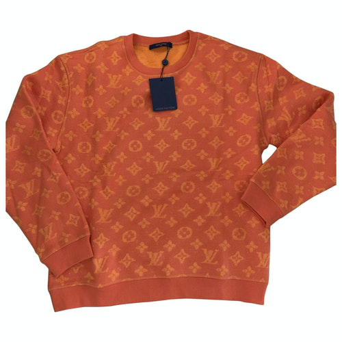 Pre-Owned Louis Vuitton Orange Cotton Knitwear & Sweatshirts | ModeSens