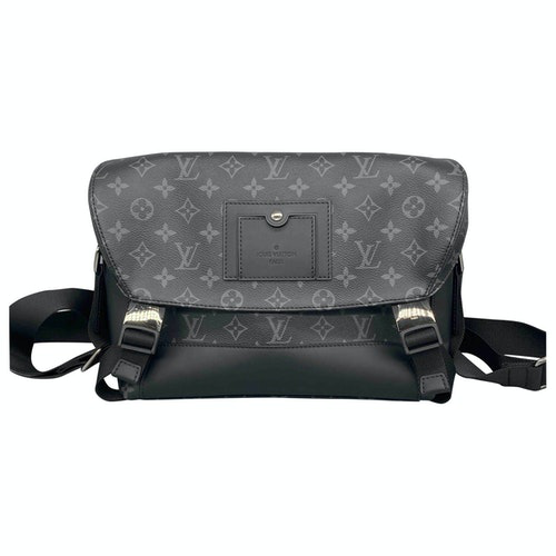 Pre-Owned Louis Vuitton Messenger Monogram Pm Titanium Black Cloth Bag | ModeSens