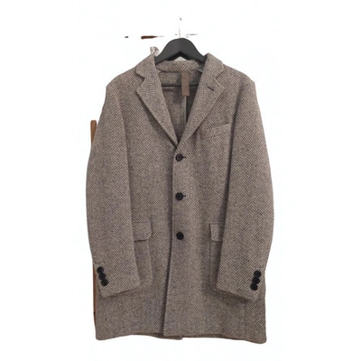 Pre-owned Eleventy Grey Wool Coat