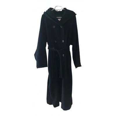 Pre-owned Max Mara Blue Wool Coat