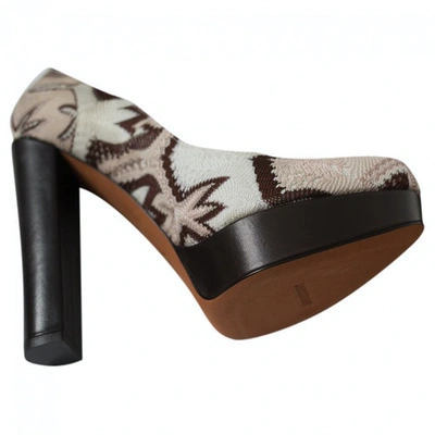 Pre-owned Missoni Leather Heels In Brown