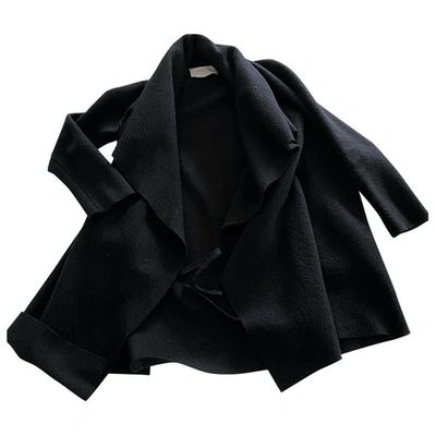 Pre-owned Harris Wharf London Black Wool Coat