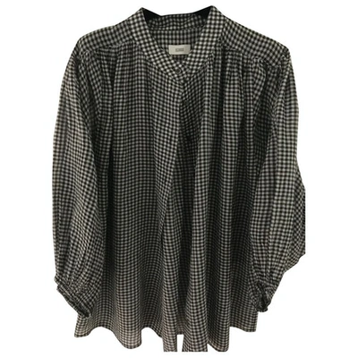 Pre-owned Closed Anthracite Cotton  Top