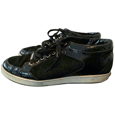 Pre-owned Jimmy Choo Black Patent Leather Trainers