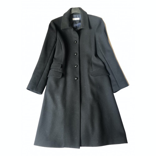 Pre-Owned Nicole Farhi Black Wool Coat | ModeSens