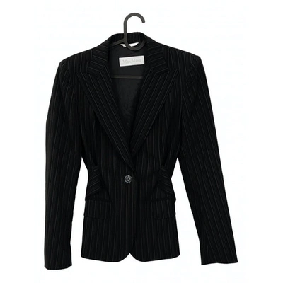 Pre-owned Max Mara Black Wool Jacket